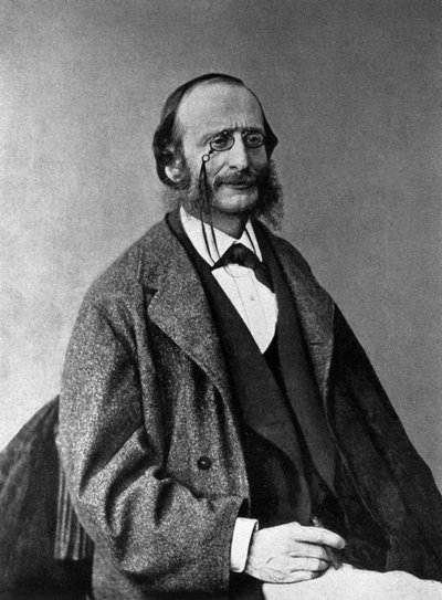 صورة جاك أوفنباخ (1819-1880) ، الملحن الألماني ، المتجنس بالفرنسية. بواسطة مصور غير معروف