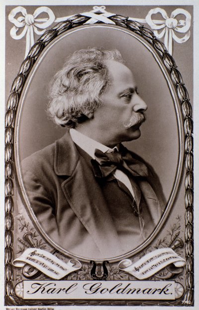 صورة لكارولي غولدمارك (أو كارل) (1830-1915) صورة الملحن المجري. القرن ال 19. بولونيا ، متحف سيفيكو بواسطة مصور غير معروف
