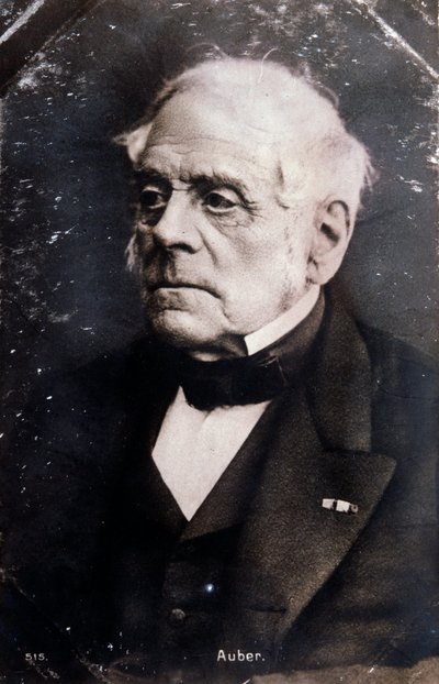 صورة للملحن الإنجليزي دانيال فرانسوا إسبريت أوبر (1782-1871) صورة فوتوغرافية. القرن ال 19. ميلان ، مكتبة ديل كونسيرفاتوريو بواسطة مصور غير معروف