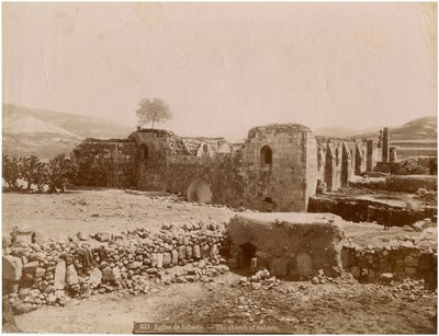أطلال كنيسة الأربعين شهيدًا ، سبسطية (سيواس) ، تركيا ، حوالي 1890 بواسطة مصور غير معروف