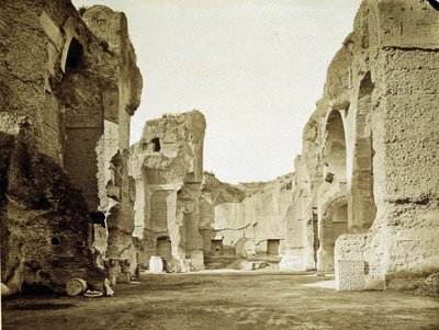 أنقاض الحمامات الحرارية في كركلا في روما بواسطة مصور غير معروف