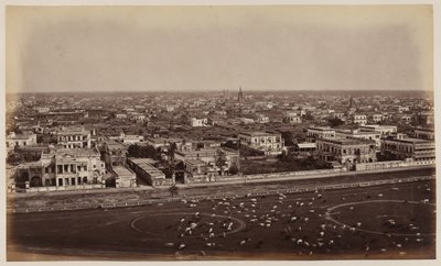 "منظر من نصب Ochterlony التذكاري" ، كلكتا بواسطة مصور غير معروف