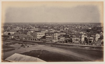 "منظر من نصب Ochterlony التذكاري" ، كلكتا بواسطة مصور غير معروف