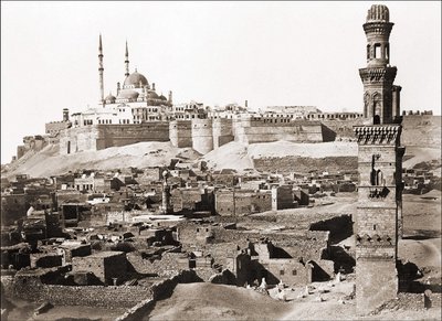 منظر للقاهرة ، صورة حوالي عام 1870. بواسطة مصور غير معروف