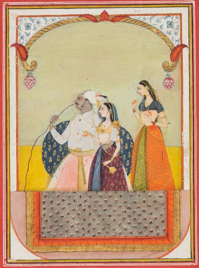 مهراجا سري أناند سينجي وقرينته ، 1729. بواسطة الأستاذ مراد