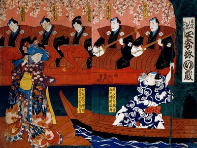 Shiki no Nagame Maru-ni-I no Toshi ، ممثل توشي ، مشهد من فور سيزونز بواسطة أوتاغاوا كونيسادا