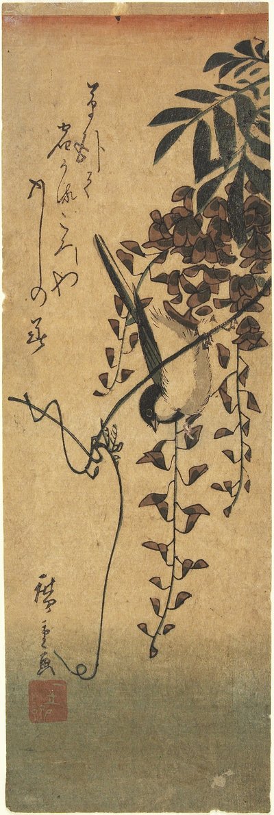 (بيرد أون فرع الوستارية) بواسطة Utagawa Hiroshige