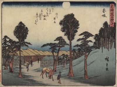 أكاساكا ، 1837-1844 بواسطة Utagawa Hiroshige