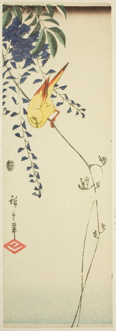 الكناري والستارية بواسطة Utagawa Hiroshige