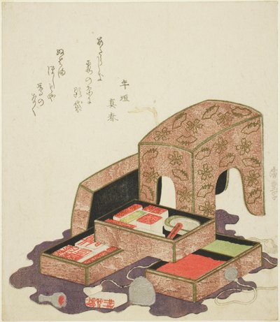 مجموعة من الأختام في صواني ورنيش بواسطة Utagawa Hiroshige