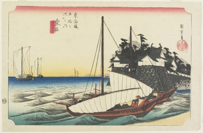 بوابة العبارة شيشيري ، كوانا ، ج .1833 بواسطة Utagawa Hiroshige