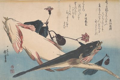 مسطحات الباذنجان والباذنجان ، c.1830 بواسطة Utagawa Hiroshige