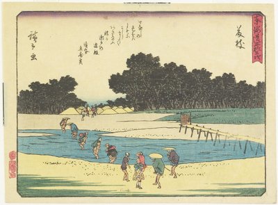 فوجيدا ، 1837-1844 بواسطة Utagawa Hiroshige