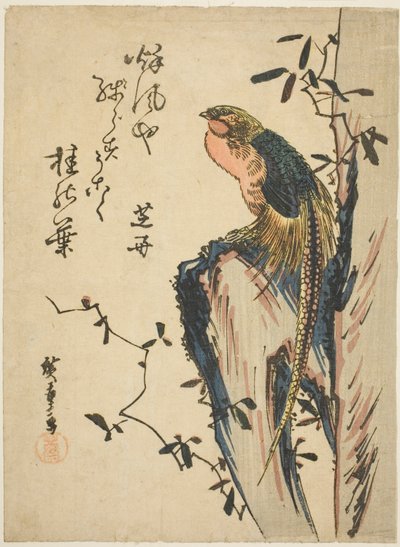 الدراج الذهبي بواسطة Utagawa Hiroshige