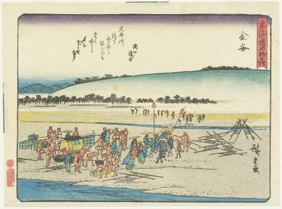 Kanaya ، 1837-1844 بواسطة Utagawa Hiroshige