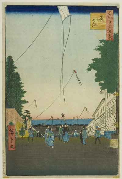 كاسوميغاسيكي، من سلسلة "مائة منظر شهير لإيدو (Meisho Edo hyakkei)" بواسطة Utagawa Hiroshige