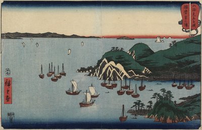 مورونوتسو في محافظة حريما ، تموز 1858 بواسطة Utagawa Hiroshige