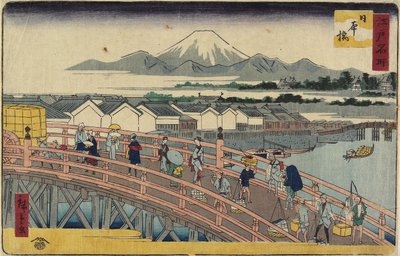 جسر نيهونباشي ، 1830-1858 بواسطة Utagawa Hiroshige