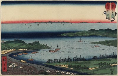 نيغاتا في مقاطعة إيكيجو ، أغسطس 1858 بواسطة Utagawa Hiroshige