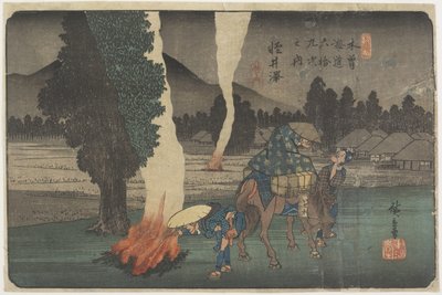 رقم 19 كارويزاوا ، 1830-1844 بواسطة Utagawa Hiroshige
