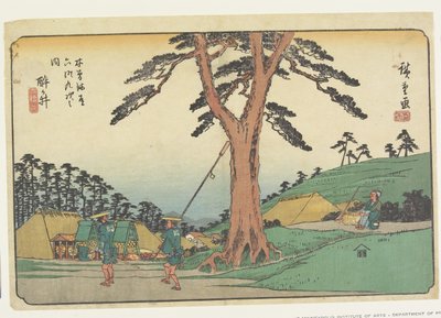 No.62 Samegai ، 1830-44 (طباعة لوحة خشبية ملونة) بواسطة Utagawa Hiroshige