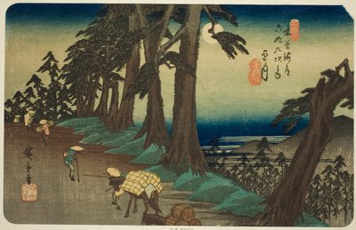 رقم 26: Mochizuki ، من سلسلة "تسعة وستون محطة من Kisokaido (Kisokaido rokujukyu tsugi no uchi)" بواسطة Utagawa Hiroshige