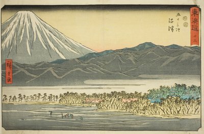 Numazu - لا. 13 ، من سلسلة "ثلاثة وخمسون محطة من توكايدو (توكايدو غوجوسان تسوجي)" المعروف أيضًا باسم ريشو توكايدو بواسطة Utagawa Hiroshige