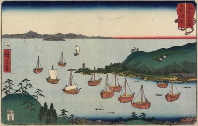 أوراجا في مقاطعة ساغامي ، يوليو 1858 بواسطة Utagawa Hiroshige