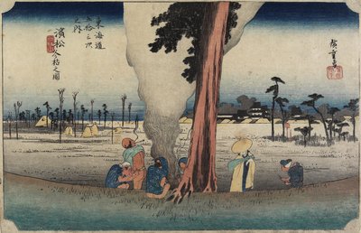 مشهد الشتاء ، هاماماتسو ، ج. 1833 بواسطة Utagawa Hiroshige