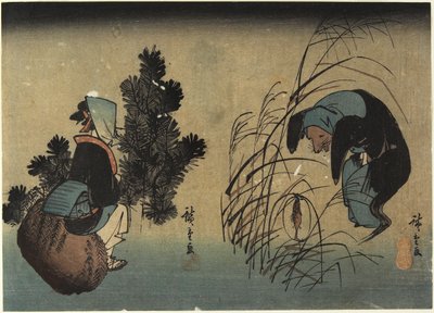 امرأة وبادجر بواسطة Utagawa Hiroshige