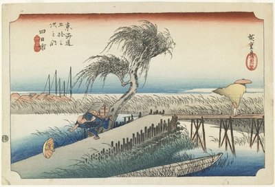 يوكايتشي - نهر مي ، c.1833 بواسطة Utagawa Hiroshige