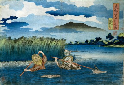 صورة لنهر مياتو بواسطة Utagawa Kuniyoshi