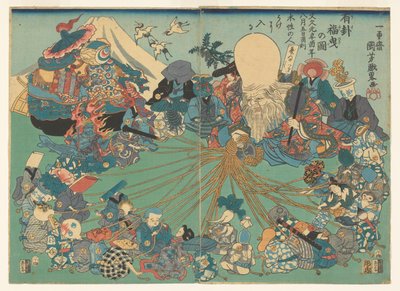 ارسم دفعة صحيحة بواسطة Utagawa Kuniyoshi