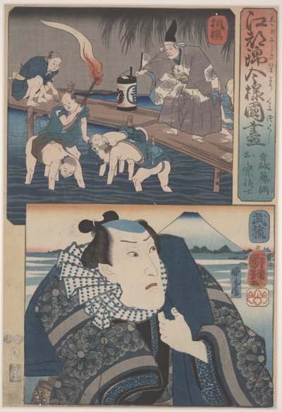 منظران لإيدو (نقش خشبي ملون) بواسطة Utagawa Kuniyoshi