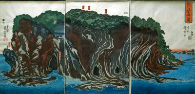 منظر Enoshima في مقاطعة Sagami (Sōshū Enoshima no zu) ، حوالي 1849-1851 بواسطة Utagawa Kuniyoshi