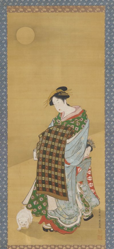 عاملة ومرافقتها ، 1735-1868. بواسطة أوتاغاوا تويوهارو