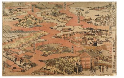 ثمانية مناظر لإيدو ، حوالي 1770-1780 (طباعة خشبية على ورق) بواسطة أوتاغاوا تويوهارو