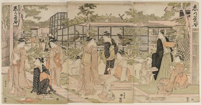 زوار Shika Tea House ، أوائل عام 1790. بواسطة أوتاغاوا تويوكوني