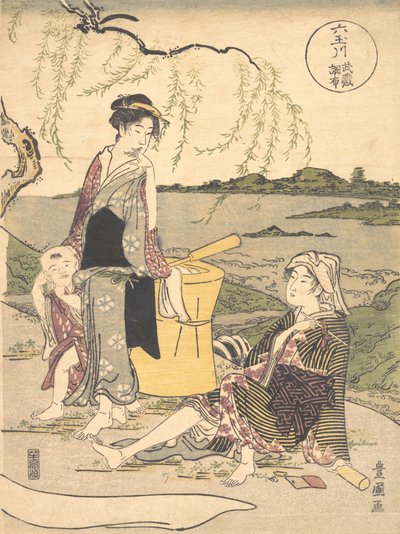 Chofu no Tamagawa ، حوالي 1789. بواسطة أوتاغاوا تويوكوني الأول