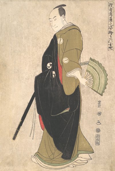 الممثل Sawamura Sojuro III Kinokuniya حوالي 1795. بواسطة أوتاغاوا تويوكوني الأول
