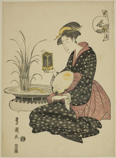 الشهر السادس (Roku gatsu) من مسلسل "Fashionable Twelve Months (Furyu junikagetsu)" بواسطة أوتاغاوا تويوكوني الأول