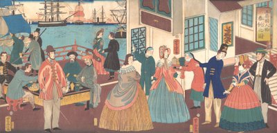 شعب الأمم الخمس ، 1861. بواسطة أوتاغاوا يوشيتورا