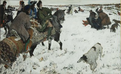 بيتر الأول في الصيد ، 1902 بواسطة فالنتين ألكسندروفيتش سيروف