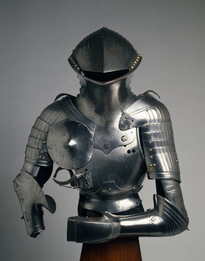 مركب Stechzeug ، درع لـ "Joust الألمانية" ، حوالي 1480-1540 (الفولاذ والحديد والنحاس والجلد) بواسطة فالنتين سيبنبرغر