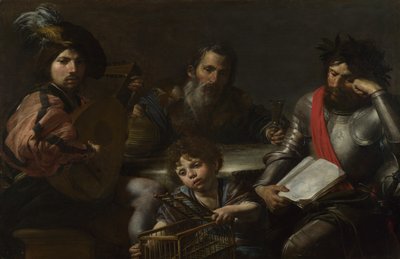 العصور الأربعة للإنسان ، ج. 1629 بواسطة Valentin de Boullogne