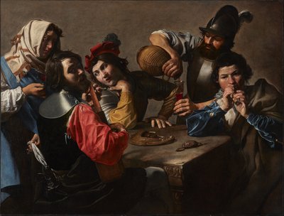 الحفلة الموسيقية، حوالي 1625 (زيت على قماش) بواسطة فالنتين دي بولوني