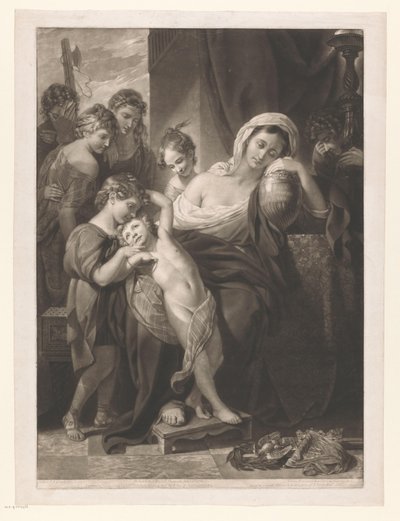 Agrippina الأكبر حدادًا على رماد Germanicus Agrippina ، محاطة بأطفالها ، تبكي على رماد Germannicus (العنوان على الجسم) بواسطة جون بويدل