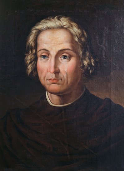 صورة كريستوفر كولومبوس (1451-1506) ، مستكشف وملاح إيطالي ، رسمها فاليريانو دومينغيز بيكير (1833-1870) بواسطة فاليريانو دومينغيز بيكير