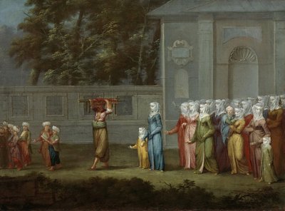 المشي الأول إلى مدرسة البنين ، 1737 بواسطة فانمور
