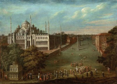 موكب الوزير الأكبر في ميدان ميدان سباق الخيل بمسجد السلطان أحمد ، 1737 بواسطة فانمور